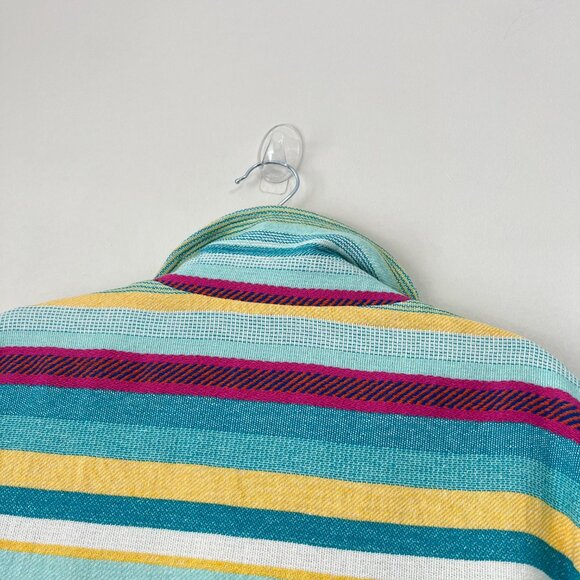 NEW Zara Cotton Blend Jacquard Multi-colored Bomber Jacket, Size L - Picture 14 of 16